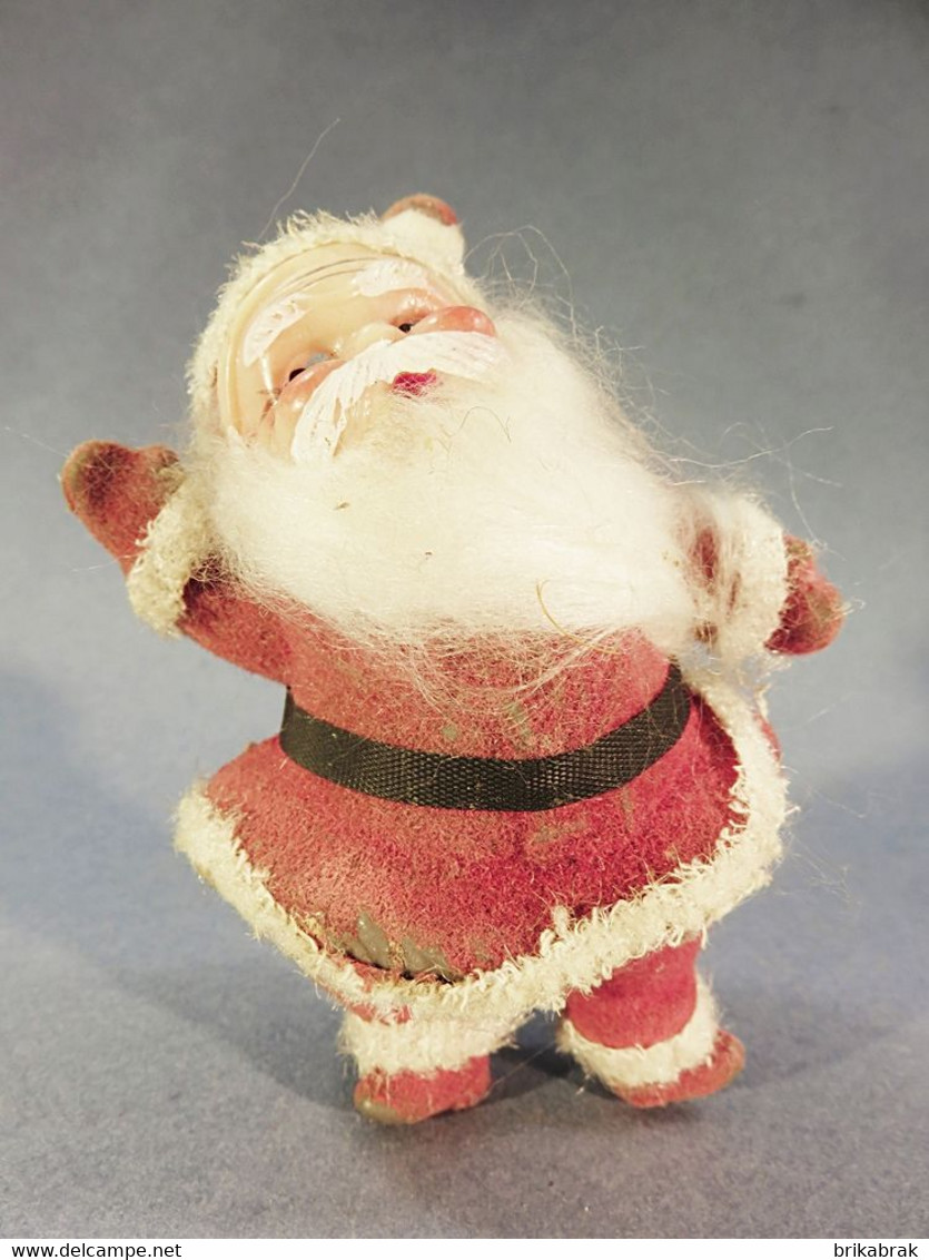 * PERE NOEL ANNEES 50'S EN CELLULOÏD + Art populaire Sculpture Fête Tradition