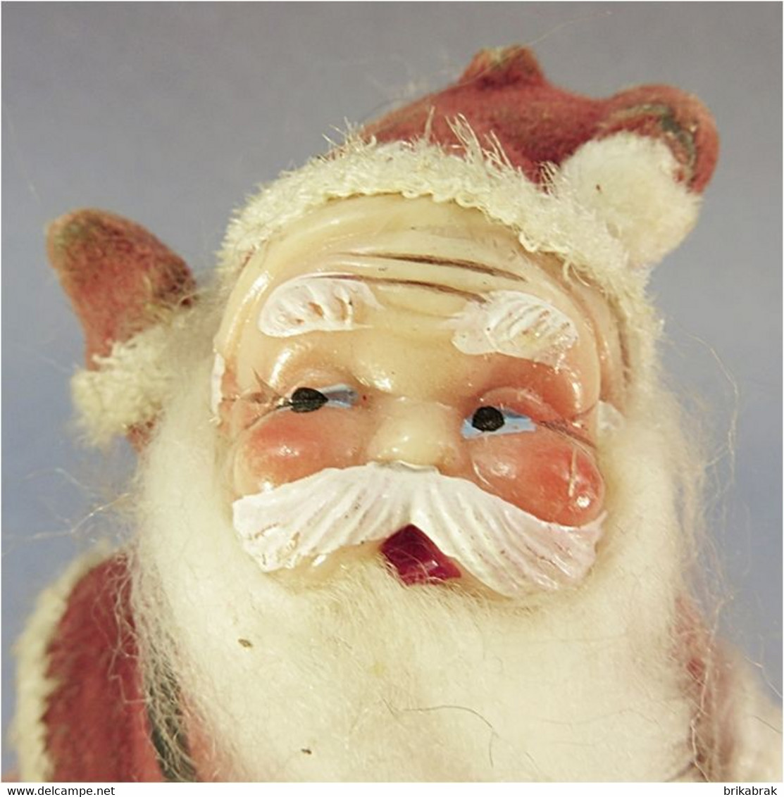 * PERE NOEL ANNEES 50'S EN CELLULOÏD + Art populaire Sculpture Fête Tradition