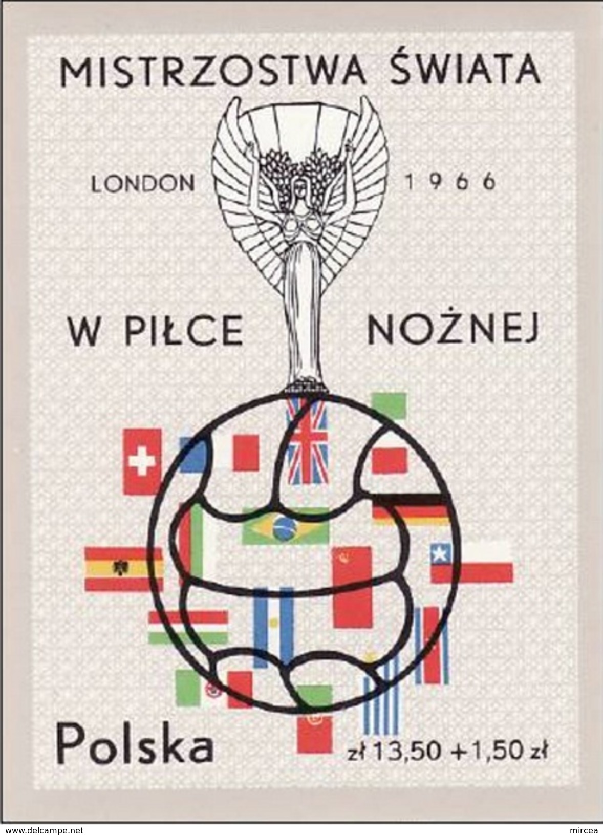 Pologne 1966 -  Yv.no.BF 44 Neuf**(d) - 1966 – Angleterre