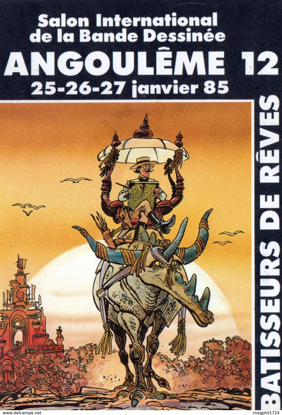 Cpsm (16) Angouleme 12 Salon Inter..... De La B. D.  (25.26.27 Janvier.  1985) - Bourses & Salons De Collections