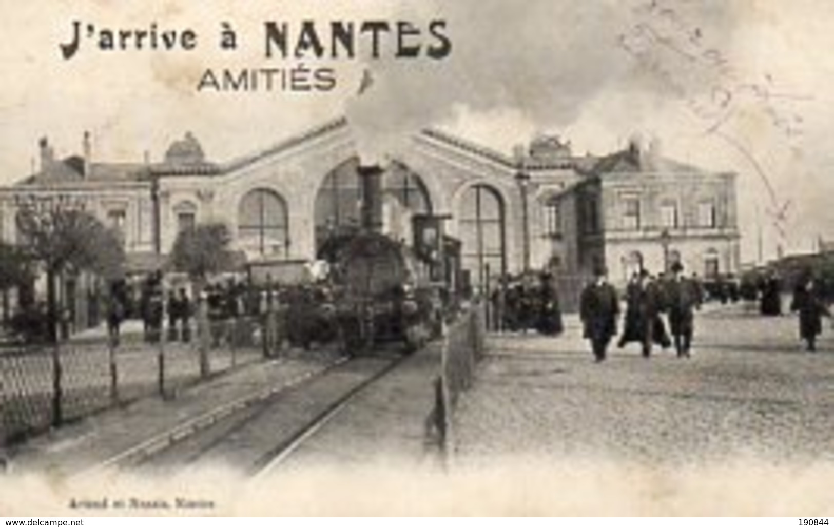 44 NANTES ( Loire-Atlantique )  J' Arrive à NANTES - AMITIES        " état " - Nantes