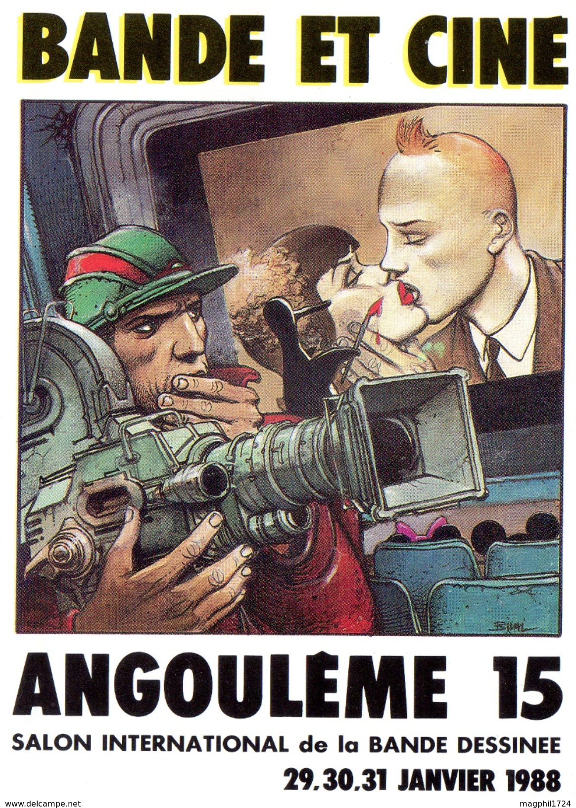 Cpsm (16) Angouleme 15 Salon Inter..... De La B. D.  (29.30.31. Janvier.  1988) - Bourses & Salons De Collections