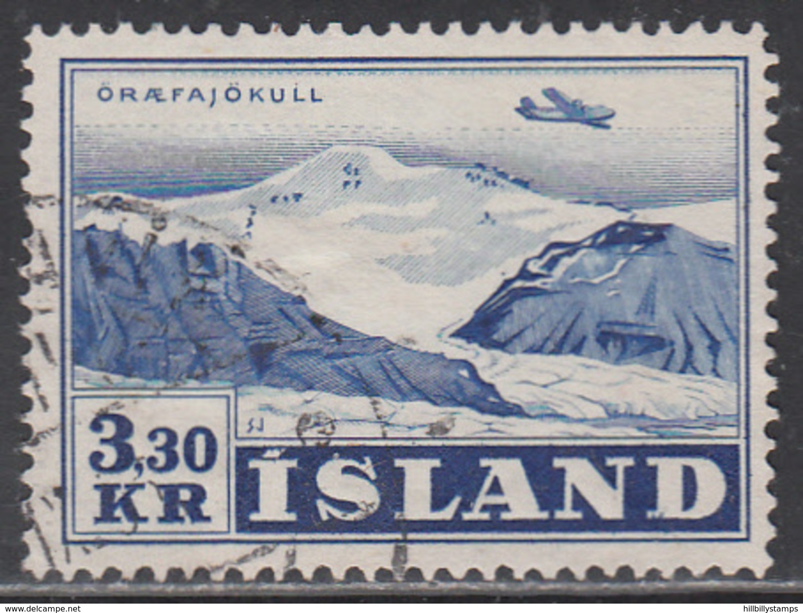 ICELAND   SCOTT NO.  C29     USED     YEAR  1952 - Luchtpost