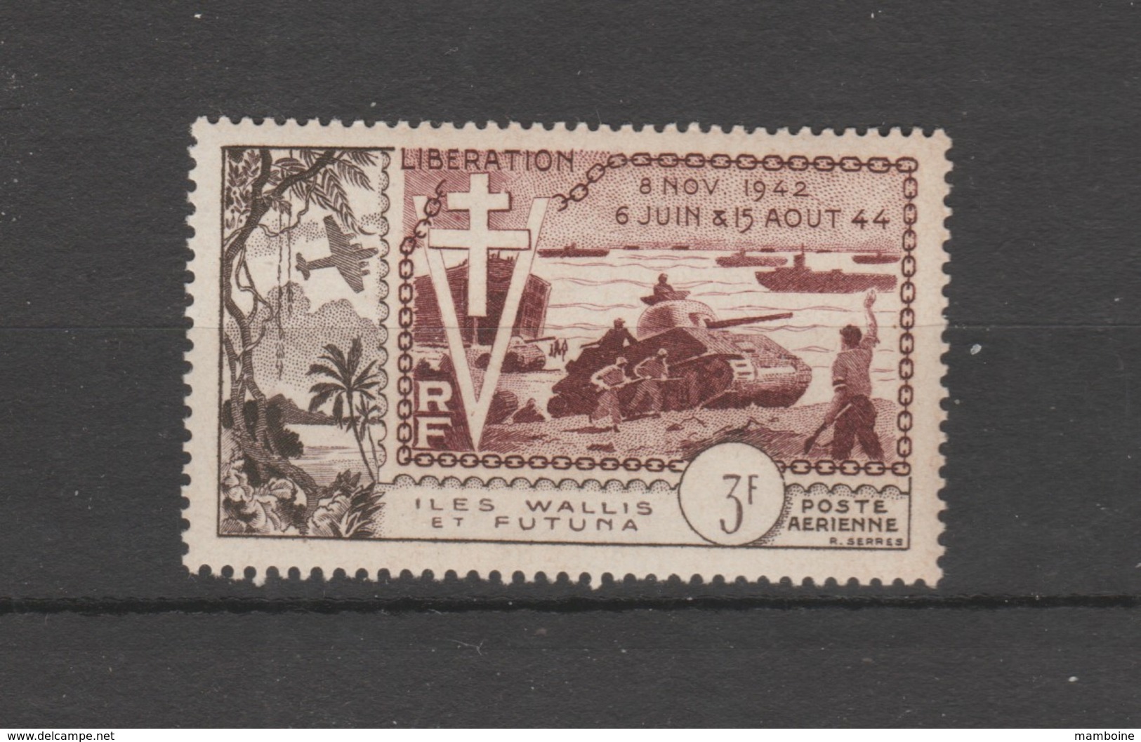 Wallis Et Futuna 1954 Libération  , Aérien N° 14  Neuf X X - Unused Stamps