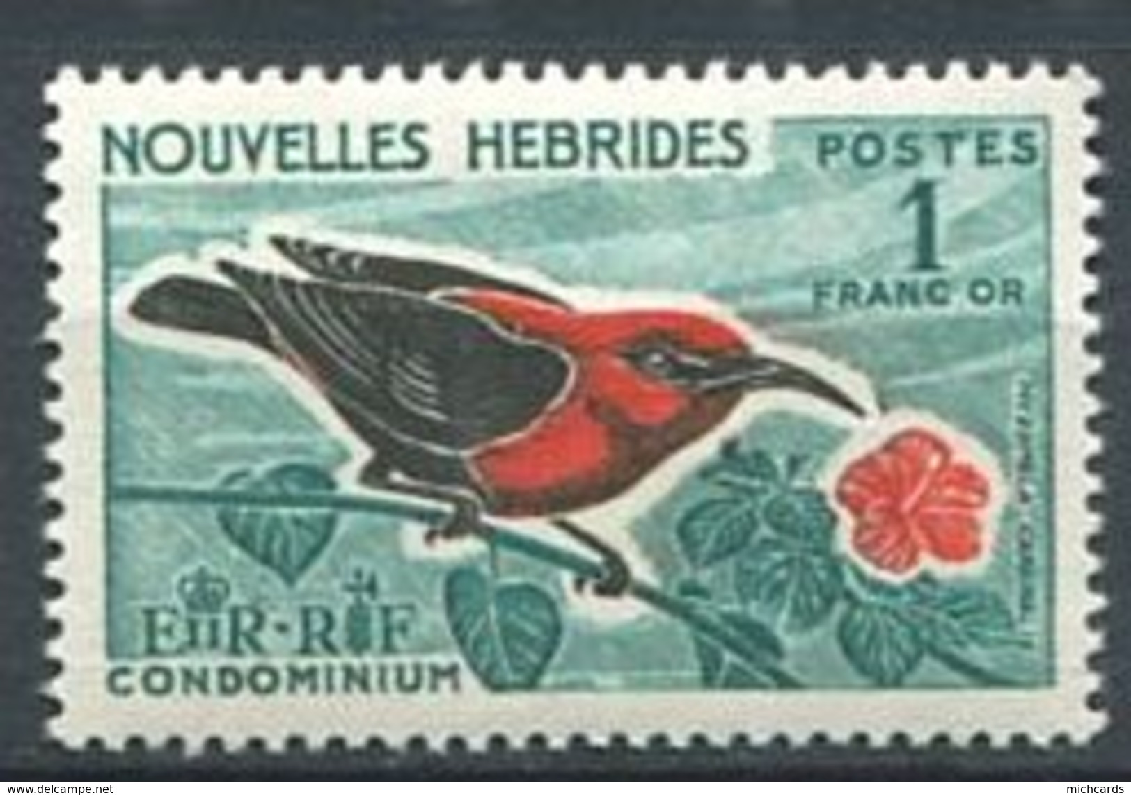 186 NOUVELLES HEBRIDES 1966 - Yvert 241 - Oiseau - Neuf ** (MNH) Sans Charniere - Neufs