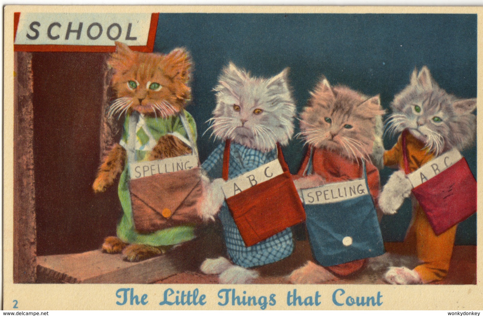 Cat Card -   The Little Things That Count.    Masons. - Katten