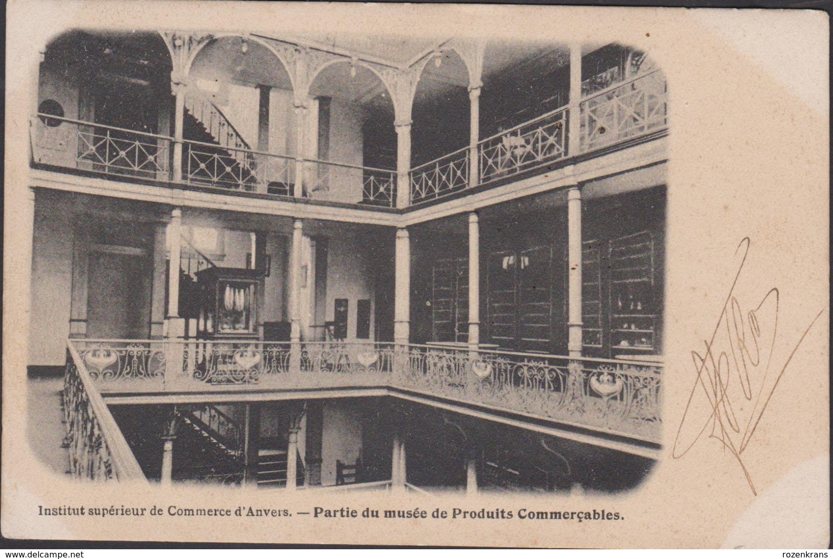 Antwerpen Institut Superieur De Commerce D' Anvers Partie Du Musee De Produits Commercables Oude Postkaart 1907 CPA - Antwerpen