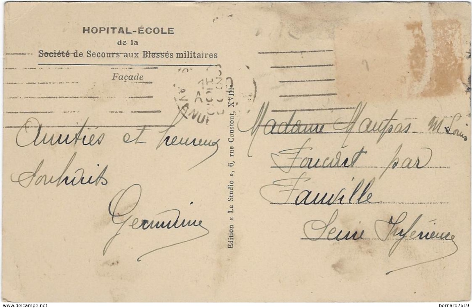 76  Le Havre   Hopital-ecole Societe De Secours Aux Blesses Militaires  Facade - Unclassified