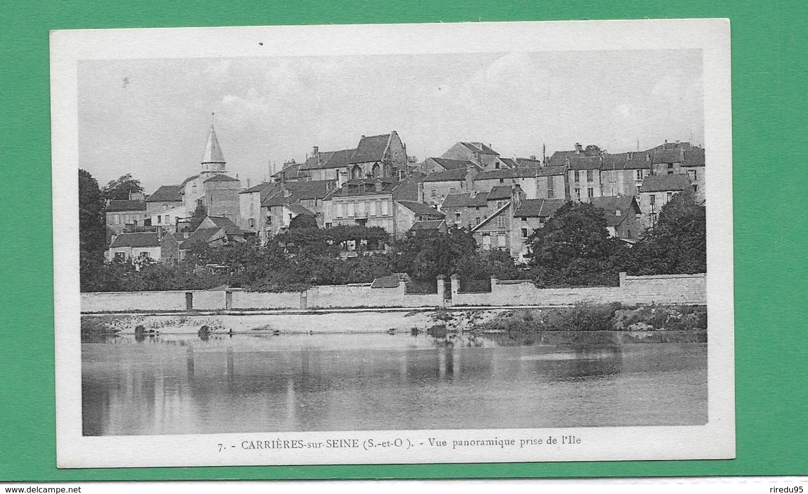 CPA 78 CARRIERES SUR SEINE  VUE PANORAMIQUE PRISE DE L ILE - Carrières-sur-Seine