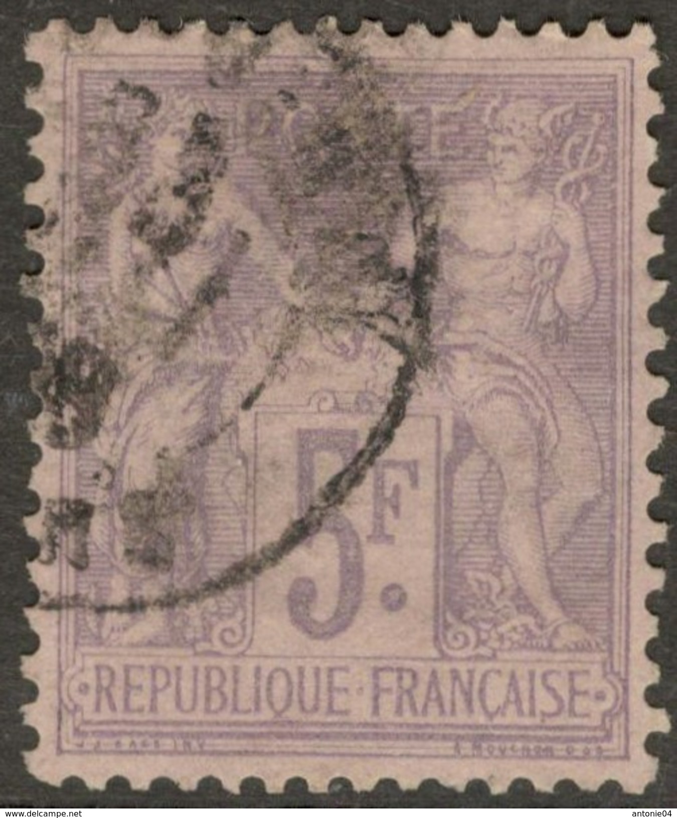 France Yvert 95 TB Bon Centrage Sans Défaut Cote EUR 135 (numéro Du Lot 74J) - 1876-1878 Sage (Type I)