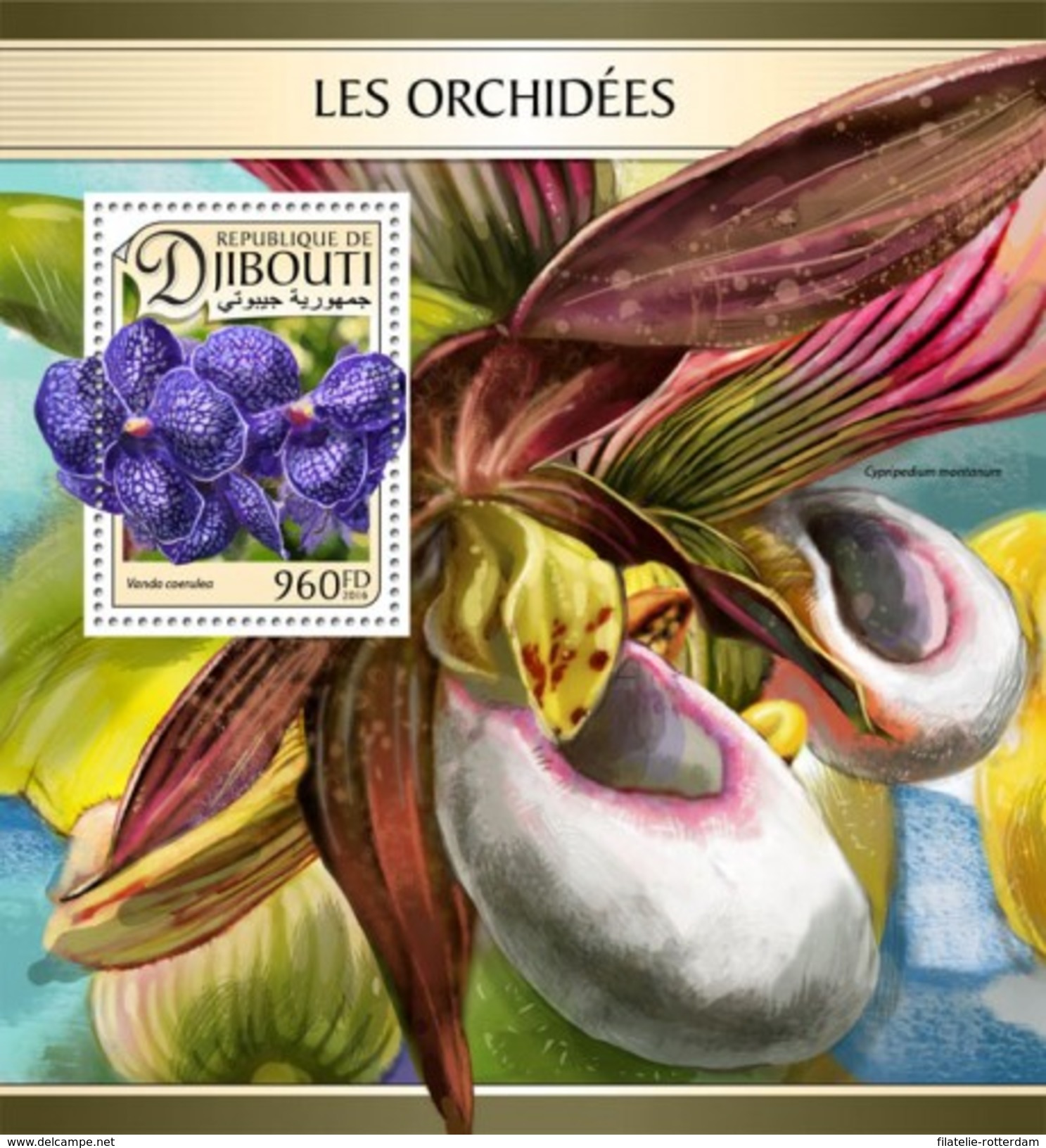 Djibouti - Postfris/MNH - Sheet Orchideëen 2016 - Djibouti (1977-...)