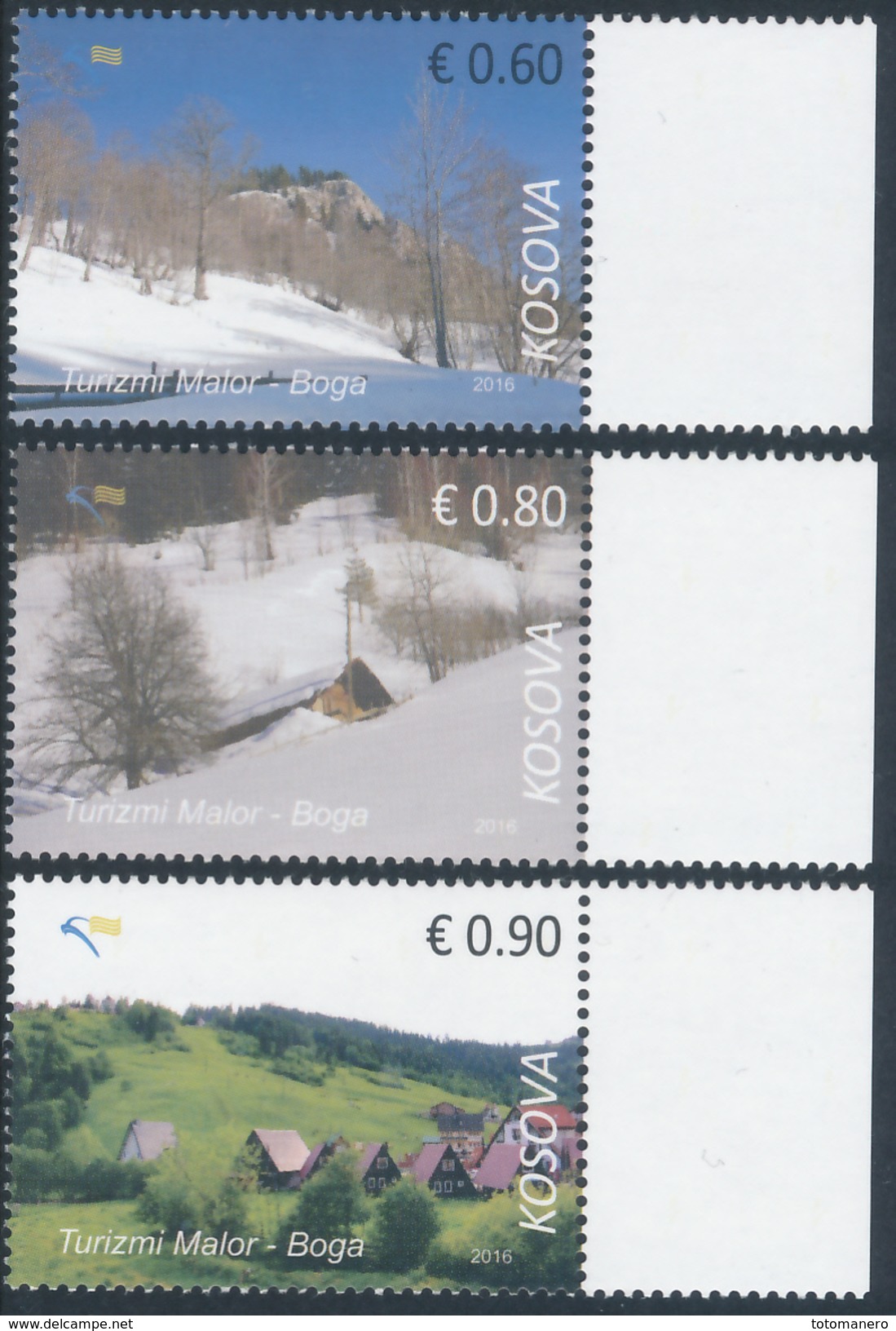 REPUBLIC OF KOSOVO 2016 Mountain Tourism - BOGA, Set Of 3v** - Kosovo