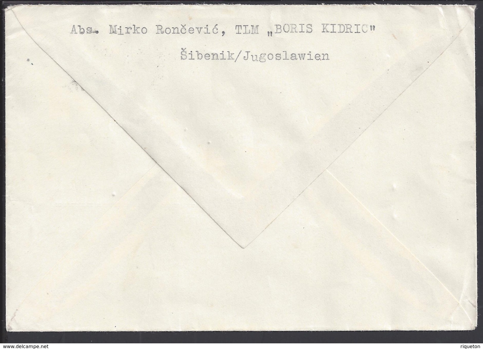 YOUGOSLAVIE - 1954 - Timbre N° 591 Sur Enveloppe De Sibenik Vers Siégen (All) 2 Scans - TB - - Lettres & Documents