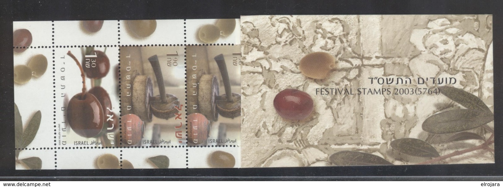 Israel Stampbooklet With Olive Stamps - Booklets