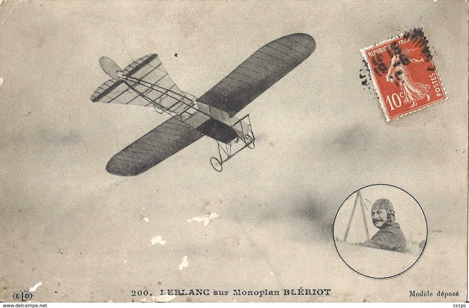 CPA Leblanc Sur Monoplan Blériot - 1914-1918: 1. Weltkrieg