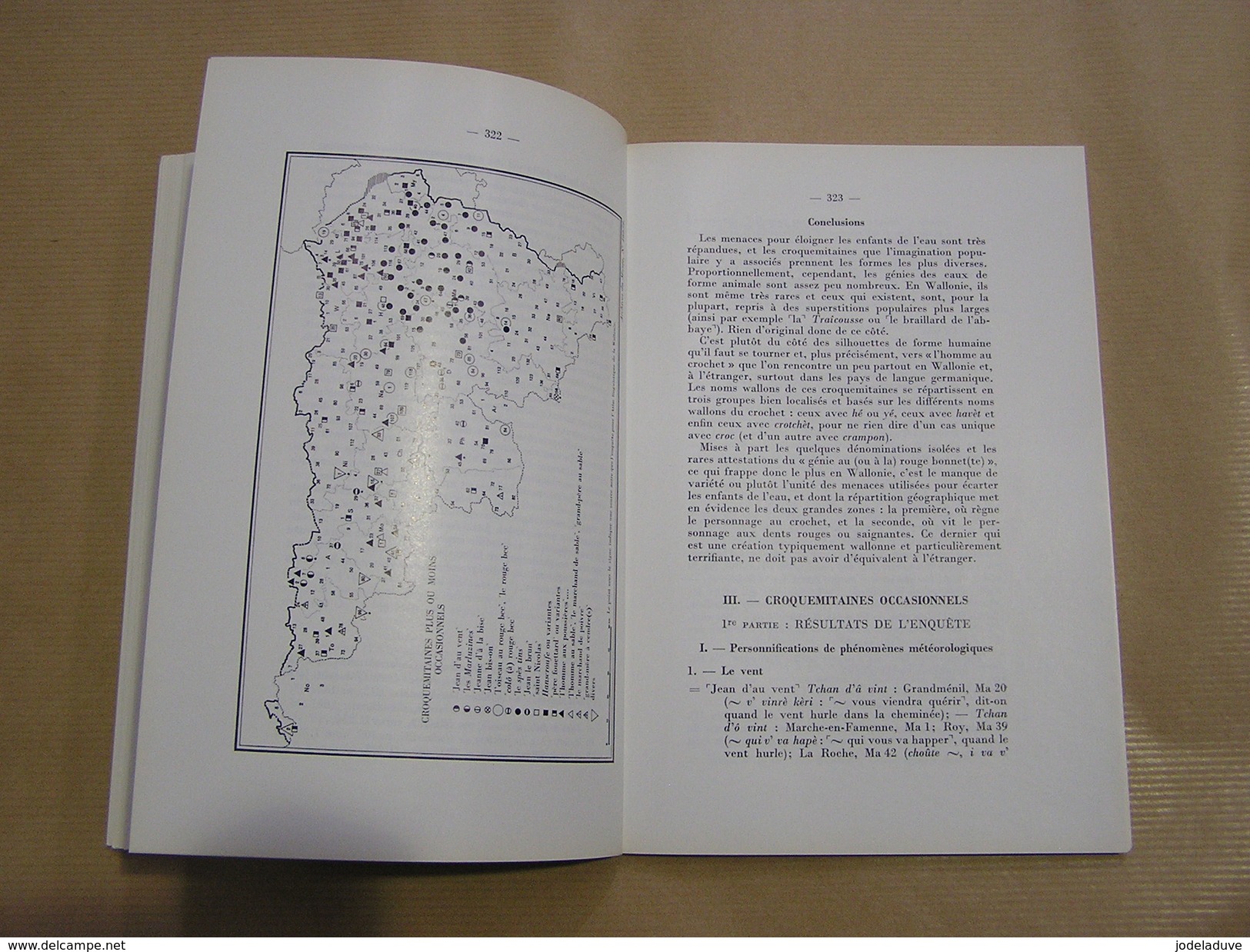 ENQUETES DU MUSEE DE LA VIE WALLONNE N° 117 à 120 Régionalisme Nom Croquemitaine Enfance Parler Patois Wallon Folklore