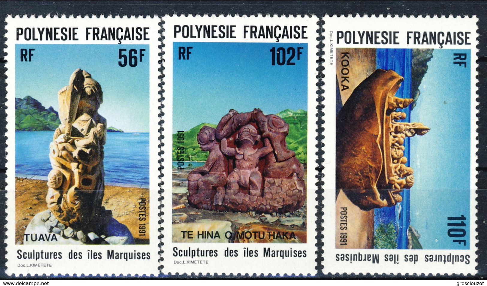 Polynesie 1991 Serie N. 386-388 MNH Cat. &euro; 7.75 - Neufs