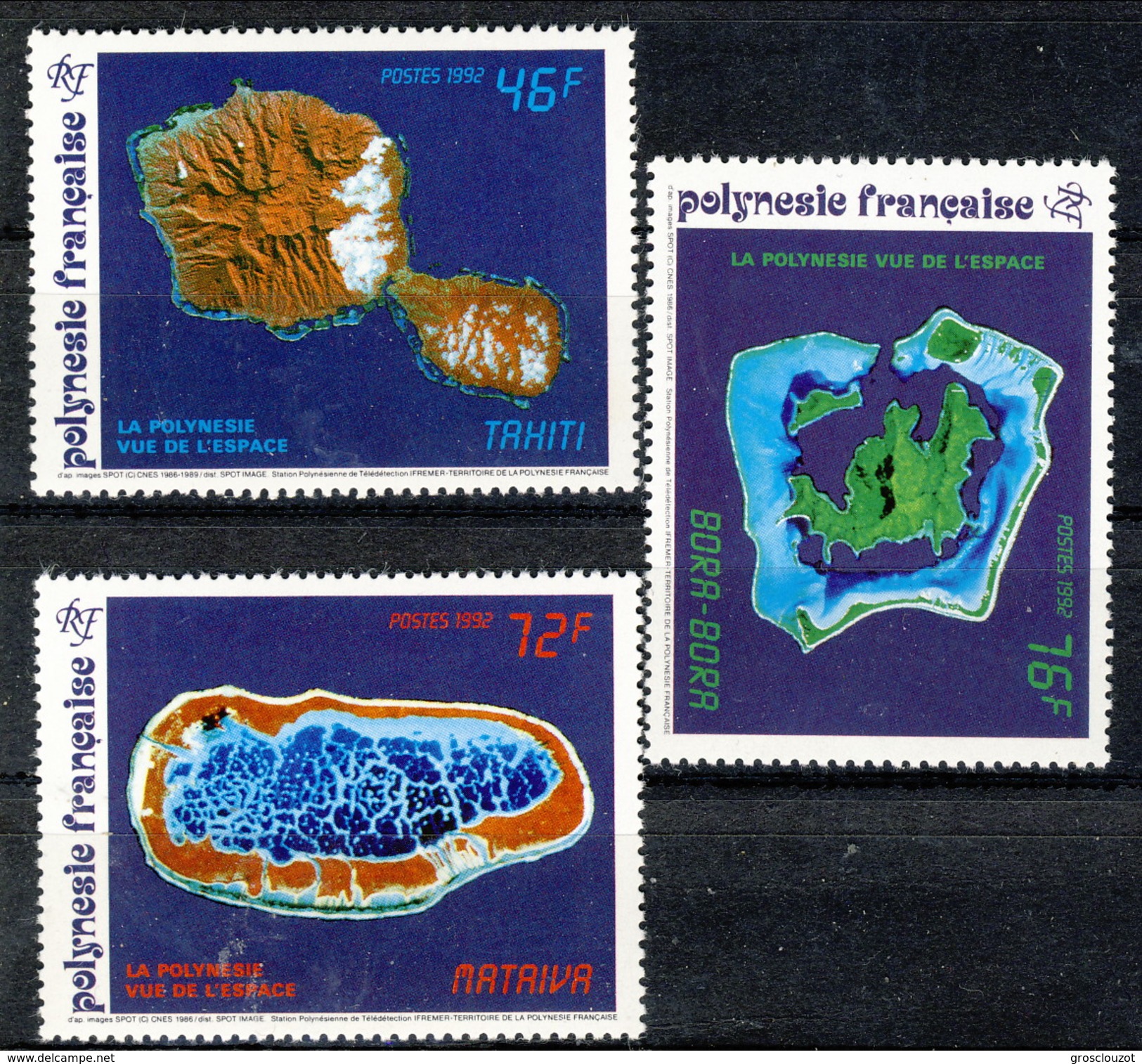 Polynesie 1992 Serie N. 405-407 MNH Cat. &euro; 7.90 - Neufs