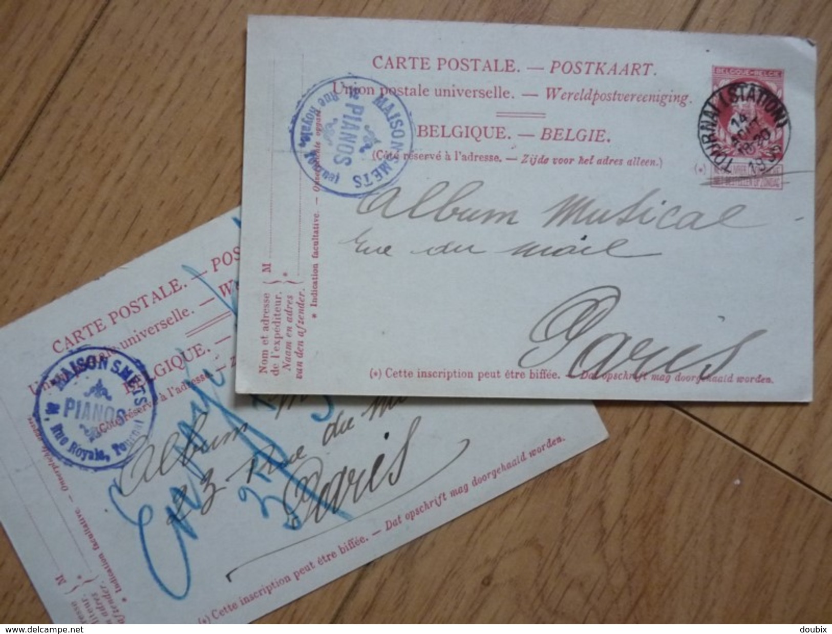 1905. Manufacture PIANO SMETS / DE SMET. Tournai Bruxelles. BELGIQUE / BELGIE. Autographe - Autres & Non Classés