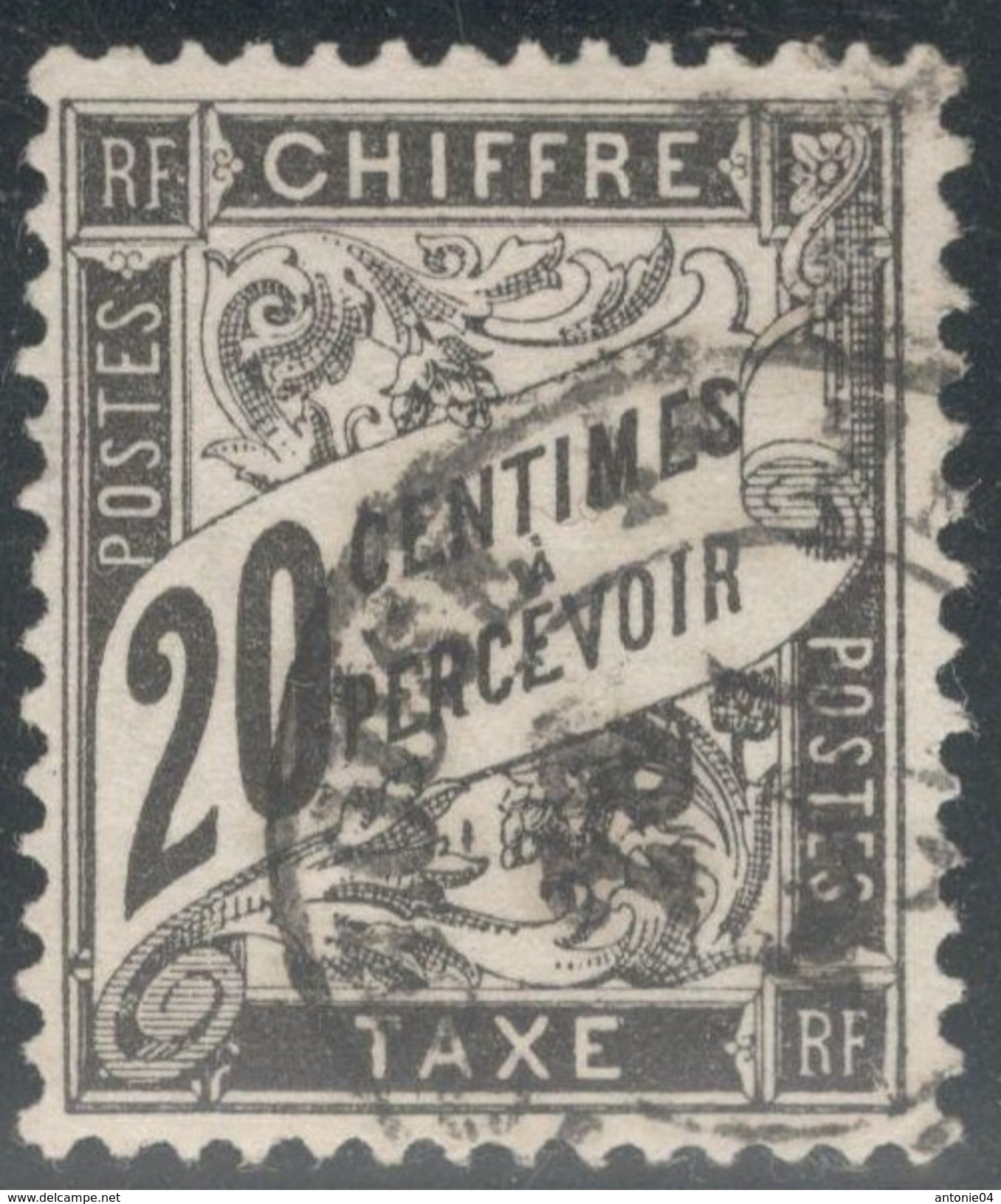 France Yvert Taxe 17 TB Bon Centrage Sans Défaut Cote EUR 150 (numéro Du Lot 127AA) - 1859-1959 Usati