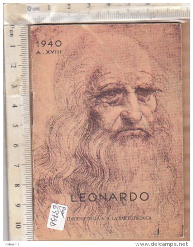 PO6379D# CALENDARIETTO OMAGGIO SARTORIA SARTOTECNICA MILANO 1940 - LEONARDO - ILLUSTRATORE ACCORNERO - Small : 1921-40