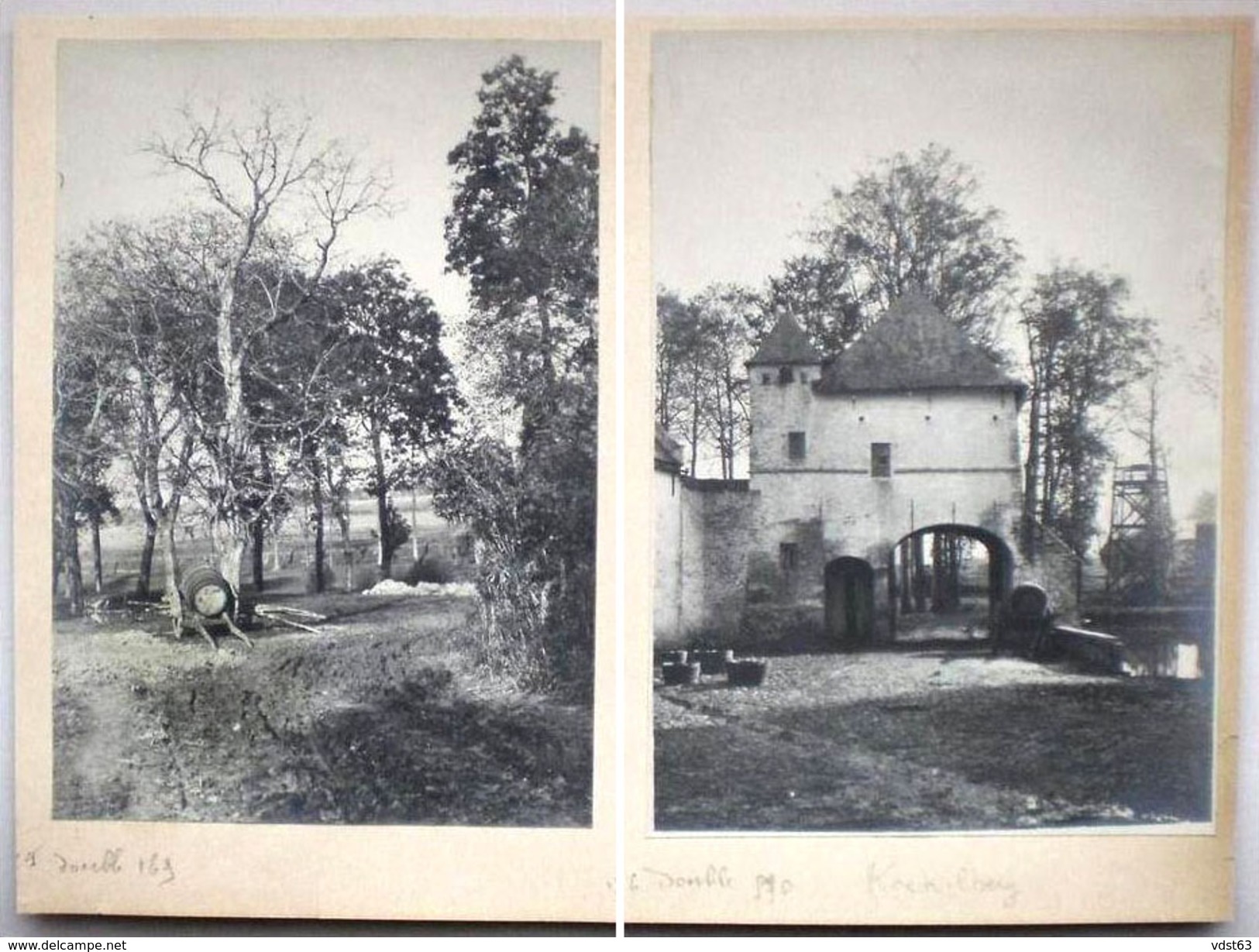 2 X Photo Koekelberg Ca 1895 1900 FERME Hoeve Boerderij Foto - Bruxelles Brussel - Koekelberg