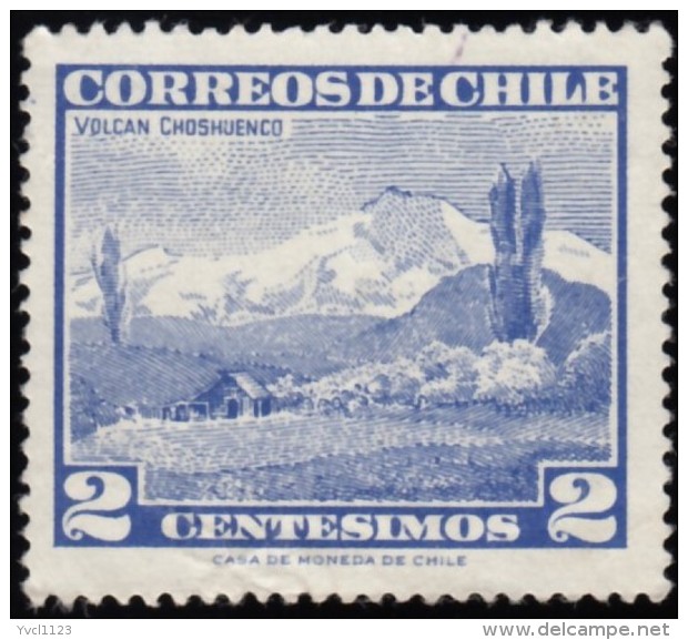 CHILE - Scott #325 Choshuenco Volcano (*) / Used Stamp - Volcans