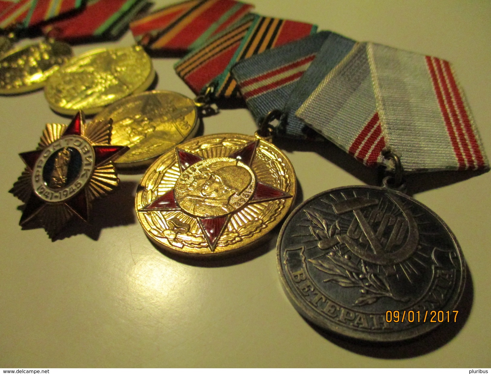 USSR RUSSIA SET OF 9  MEDALS TO WOMAN WWII VETERAN .0 - Russia