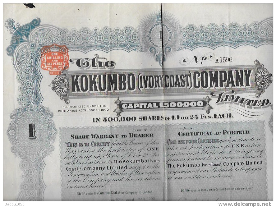 KOKUMBO Company 1903 - Autres & Non Classés