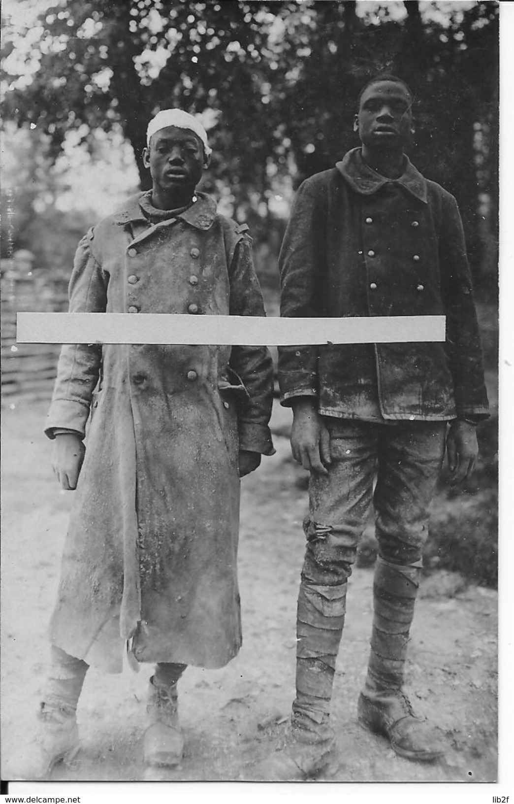 Aout 1917 Aisne Chemin Des Dames Craonne Winterberg 2 Tirailleurs Sénégalais Prisonniers 1 Carte Photo 14-18 Ww1 1wk - Guerra, Militari