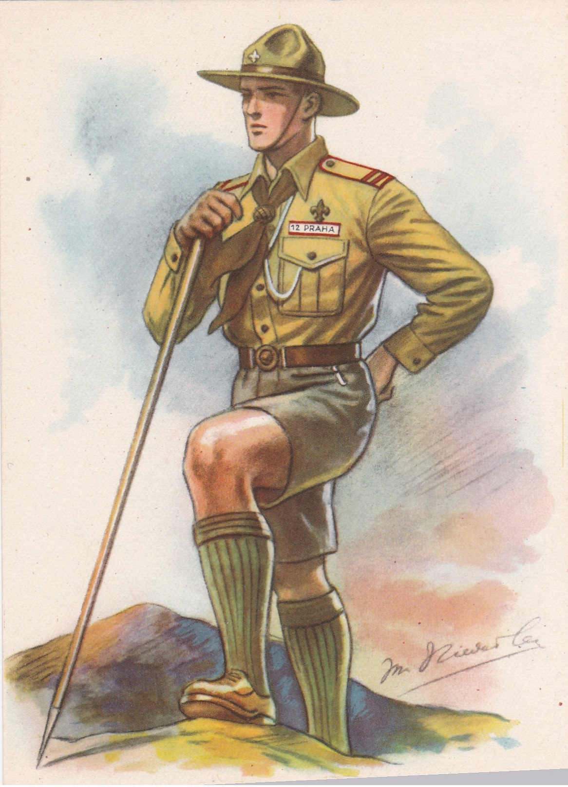SCOUTING ; Czech Republic Boy Scout 1930s - Scouting