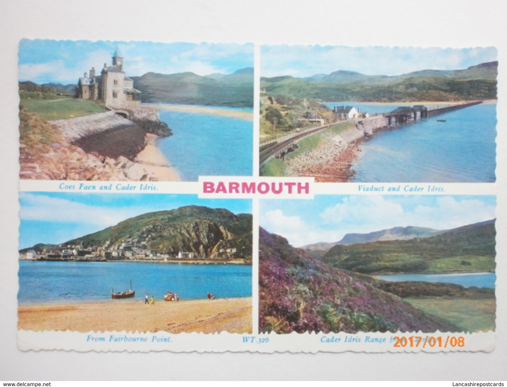 Postcard Multiview Barmouth Merionethshireh My Ref B1477 - Merionethshire