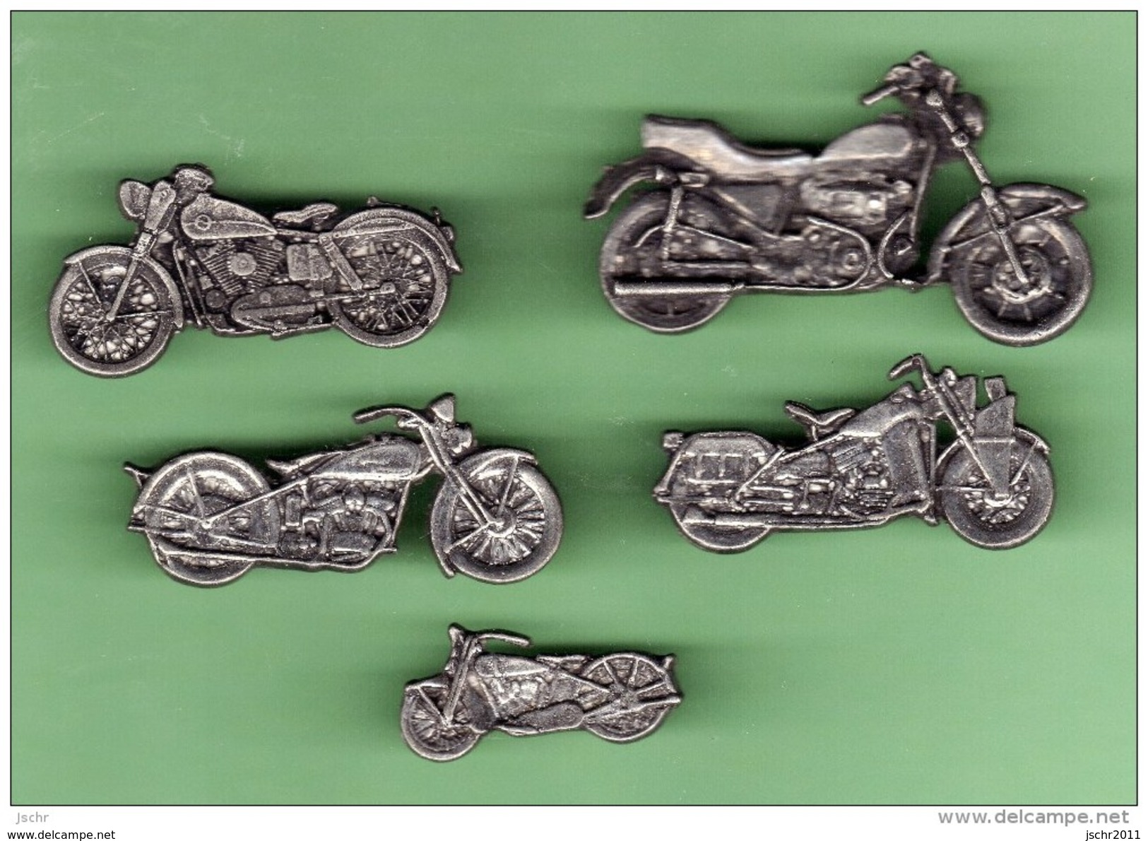 HARLEY DAVIDSON *** Lot De 5 Pin's Differents *** A011 - Motos