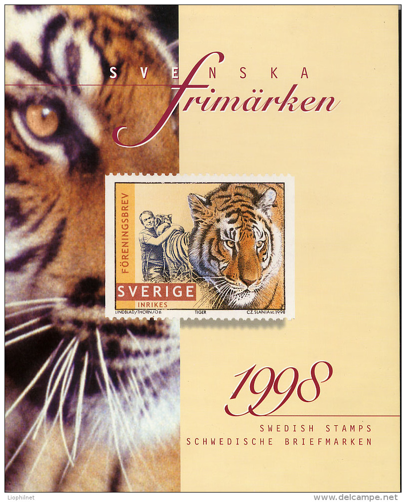 SUEDE SVERIGE 1998, YEAR SET, Année Complète, Sous Dépliant 4 Volets, Neufs** / Mint**. - Annate Complete