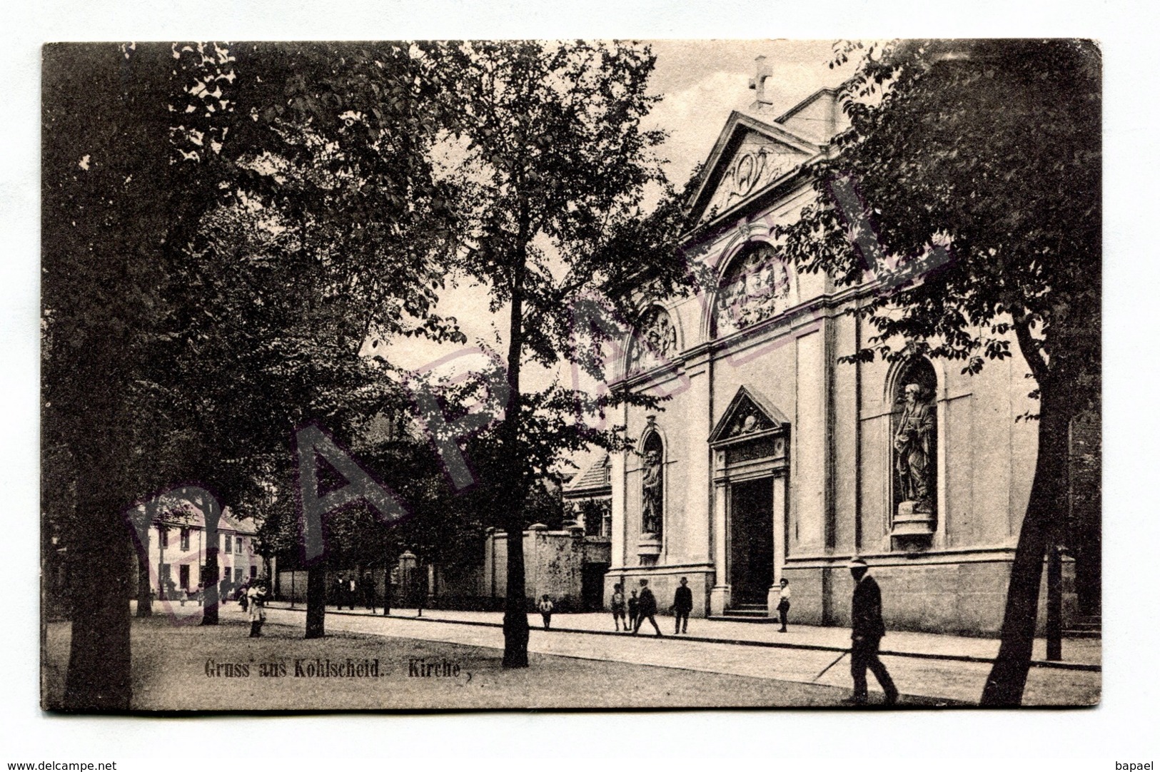 Herzogenrath (Allemagne) - Quartier De Kohlscheid - L'Église (Circulé En 1919) - Aken