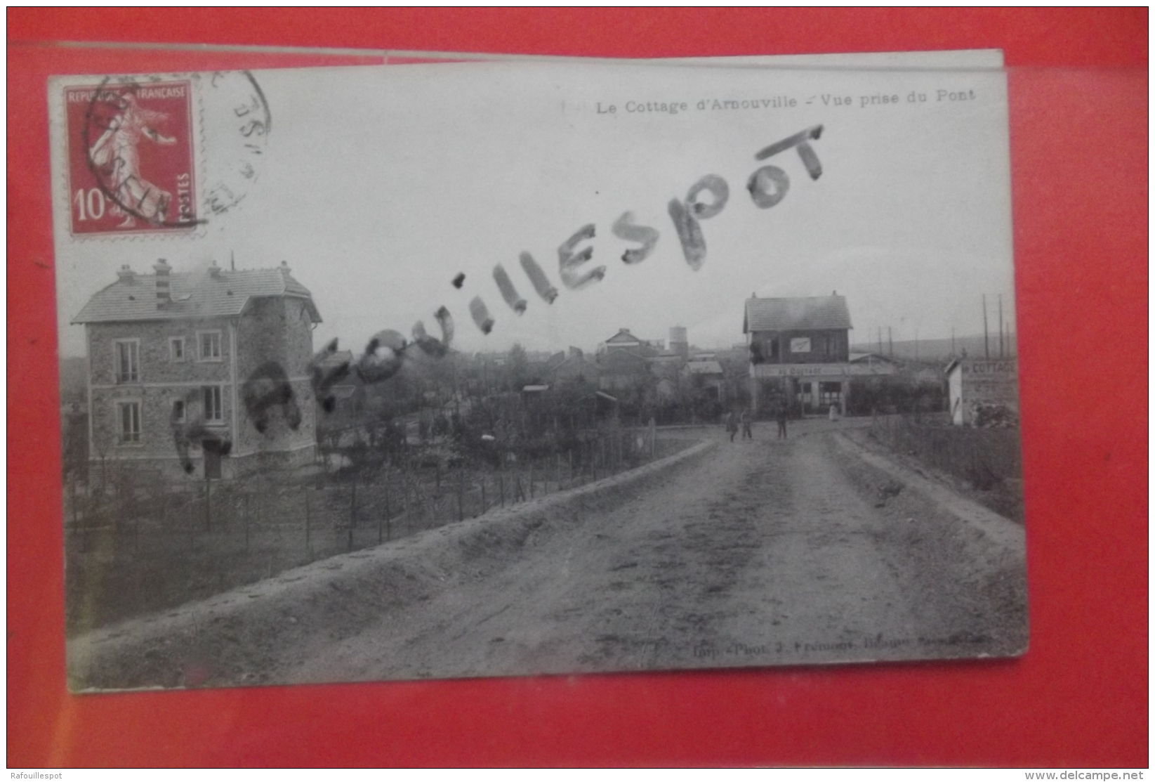 Cp  Rare Arnouville Le Cottage Vue Prise Du Pont - Arnouville Les Gonesses