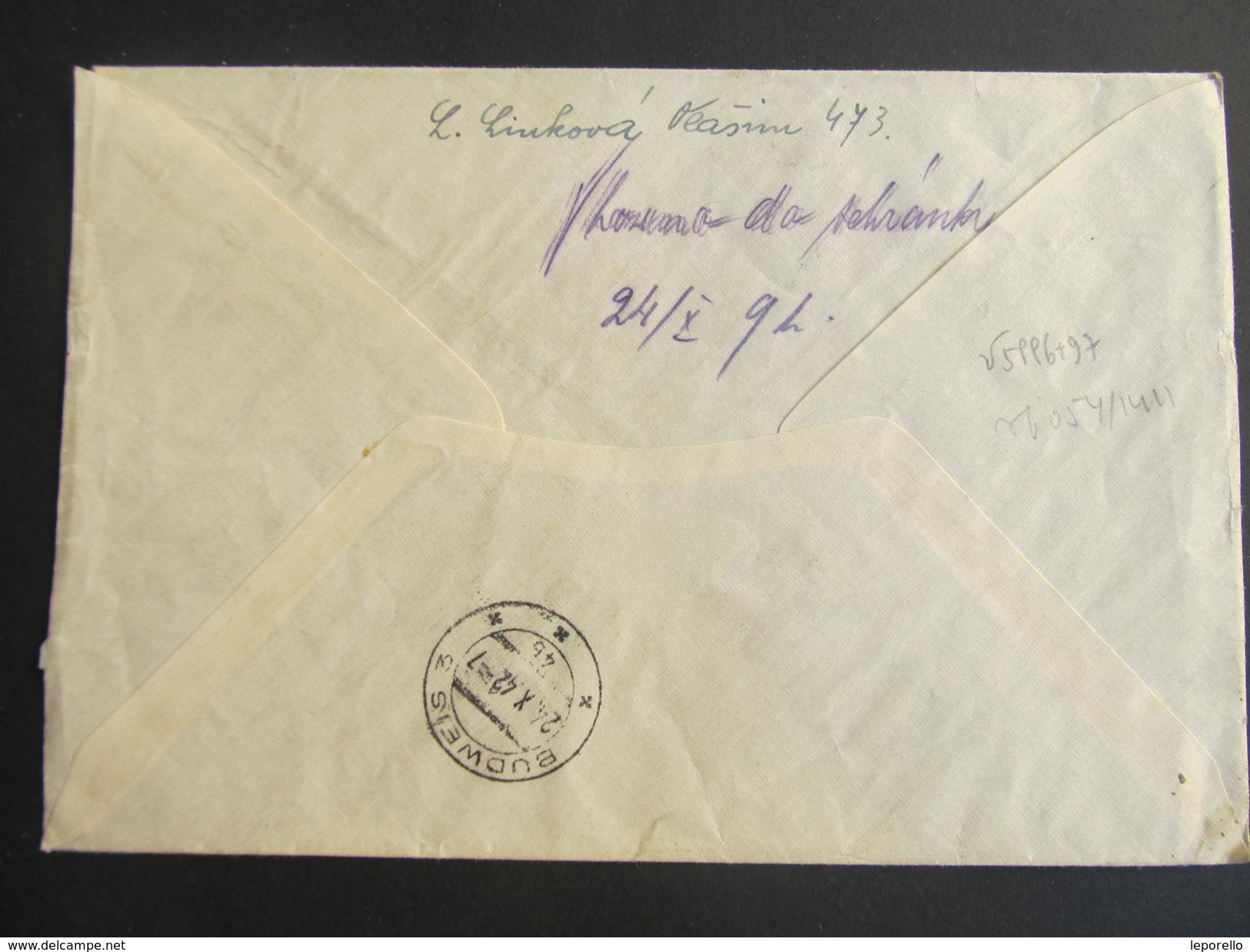 BRIEF Vlasim - Ceske Budejovice Express 1942 // D*22003 - Briefe U. Dokumente