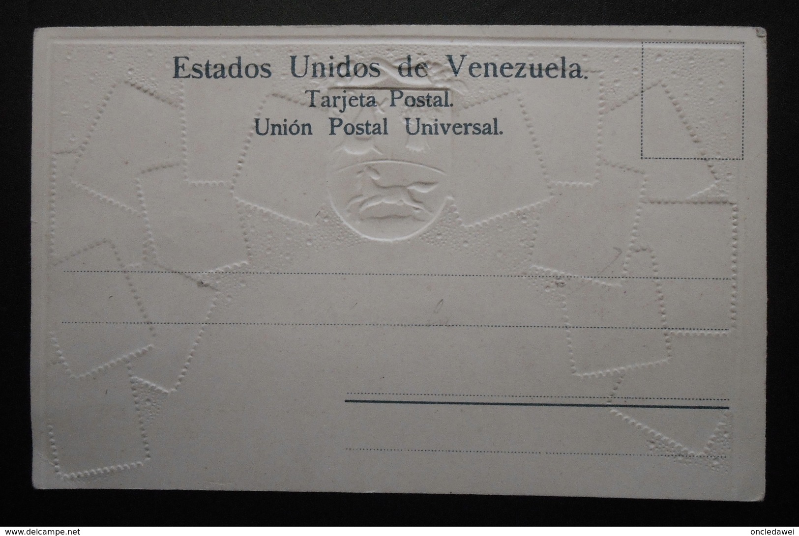 Venezuela - CPA Précurseur Avant 1906, Allégorie Timbres TP, Philatélie, Pays : Venezuela - Francobolli (rappresentazioni)