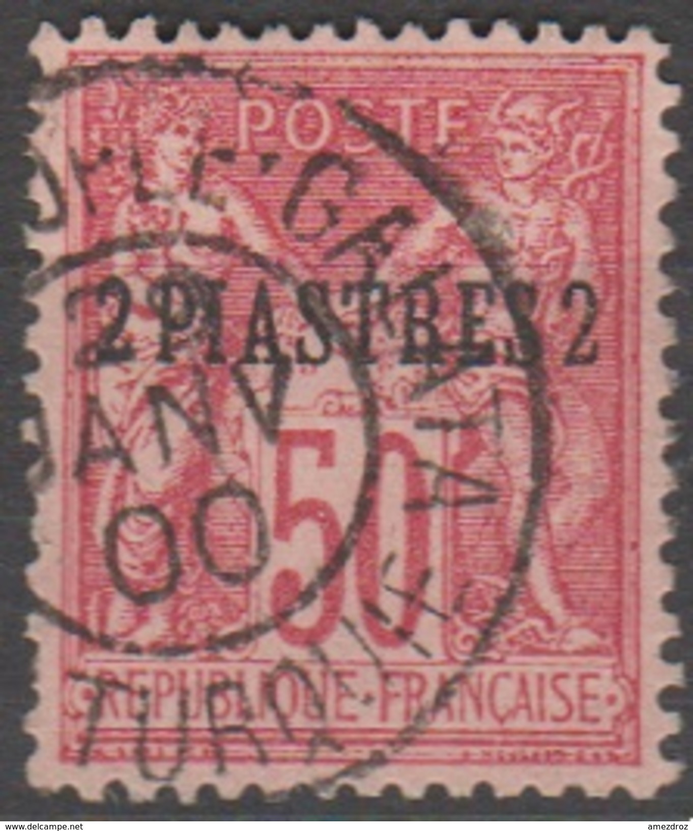 Levant 1886-1891 N° 5 II Oblitération De Janvier 1900 Turquie  (D17) - Oblitérés