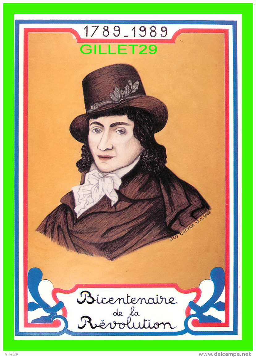 CÉLÉBRITÉS HISTORIQUES - CAMILLE DESMOULINS (1760-1794) BICENTENAIRE DE LA RÉVOLUTION FRANÇAISE - EQUINOXE DIFFUSION, 89 - Personnages Historiques