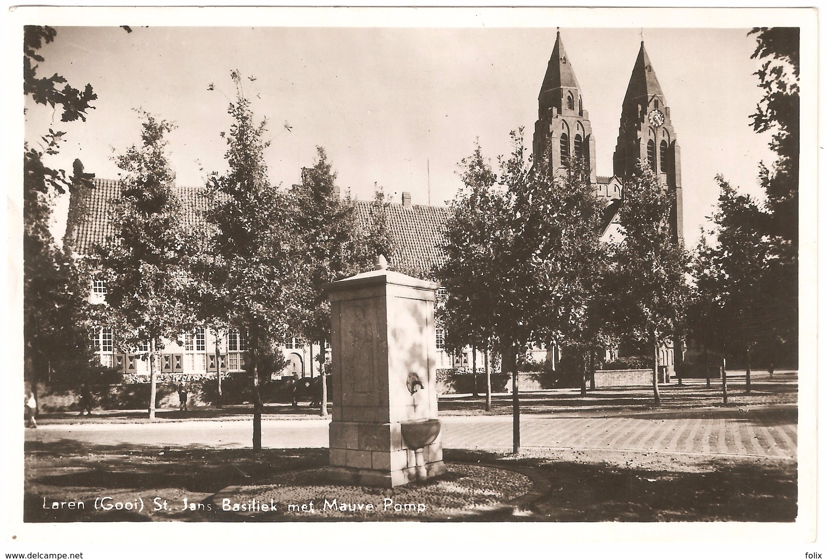 Laren - St. Jans Basiliek Met Mauve Pomp - 1948 - Laren (NH)