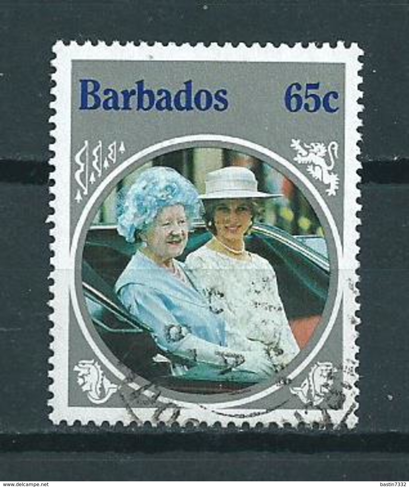 1985 Barbados 65 Cent Queen Elisabeth Used/gebruikt/oblitere - Barbados (1966-...)