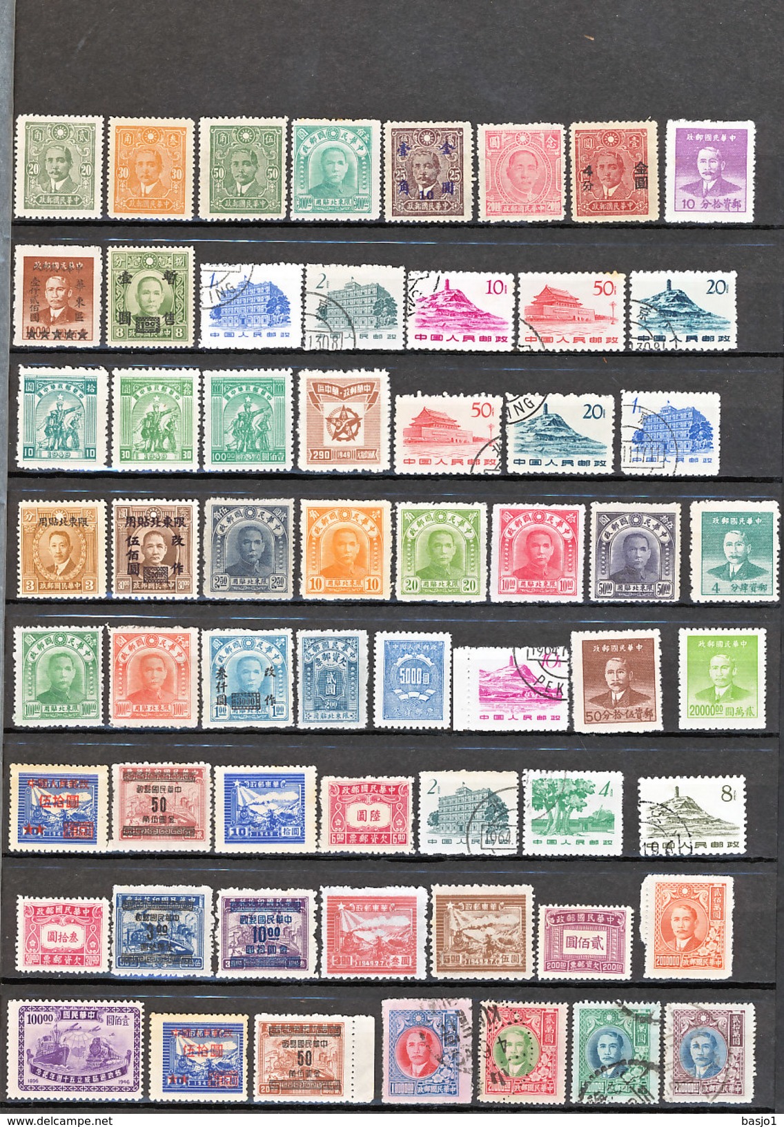 WARNING NO SELLING OUTSIDE DELCAMPE SYSTEM MOST STAMPS FROM CHINA  MIXED CONDITION10 PICTURES