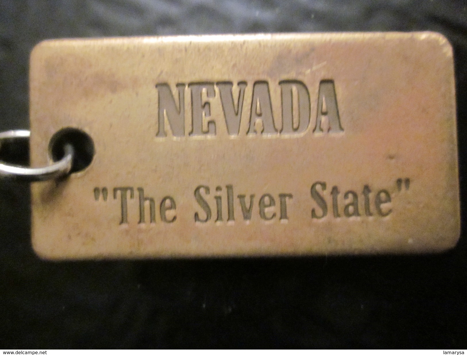 Battle Born State, Nevada, NV, Sagebrush State  Publicité  Porte-clefs PLAQUE DU  NEVADA THE SILVER STATE BATTLE BORN - Porte-clefs