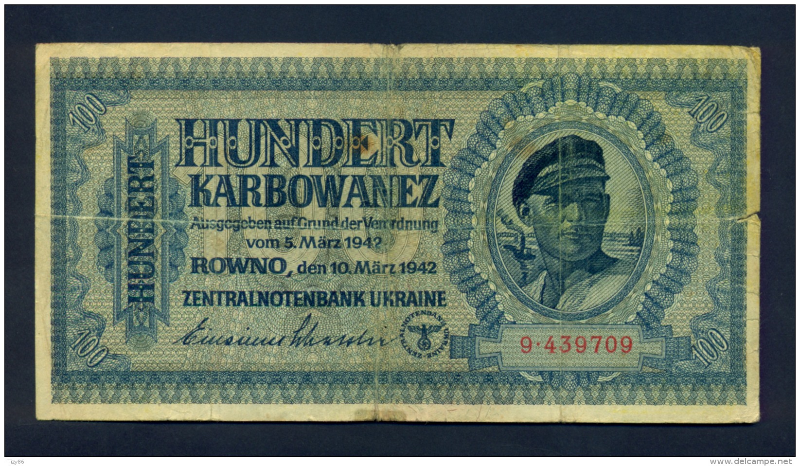 Banconota  Ucraina 100 Karbowanez - Ucraina