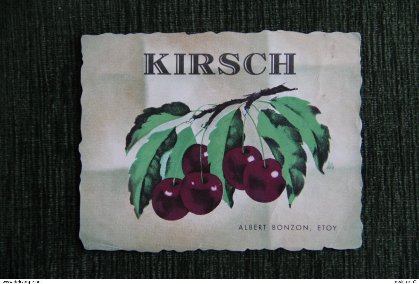 KIRSCH - Albert BOZON, ETOY - Other & Unclassified