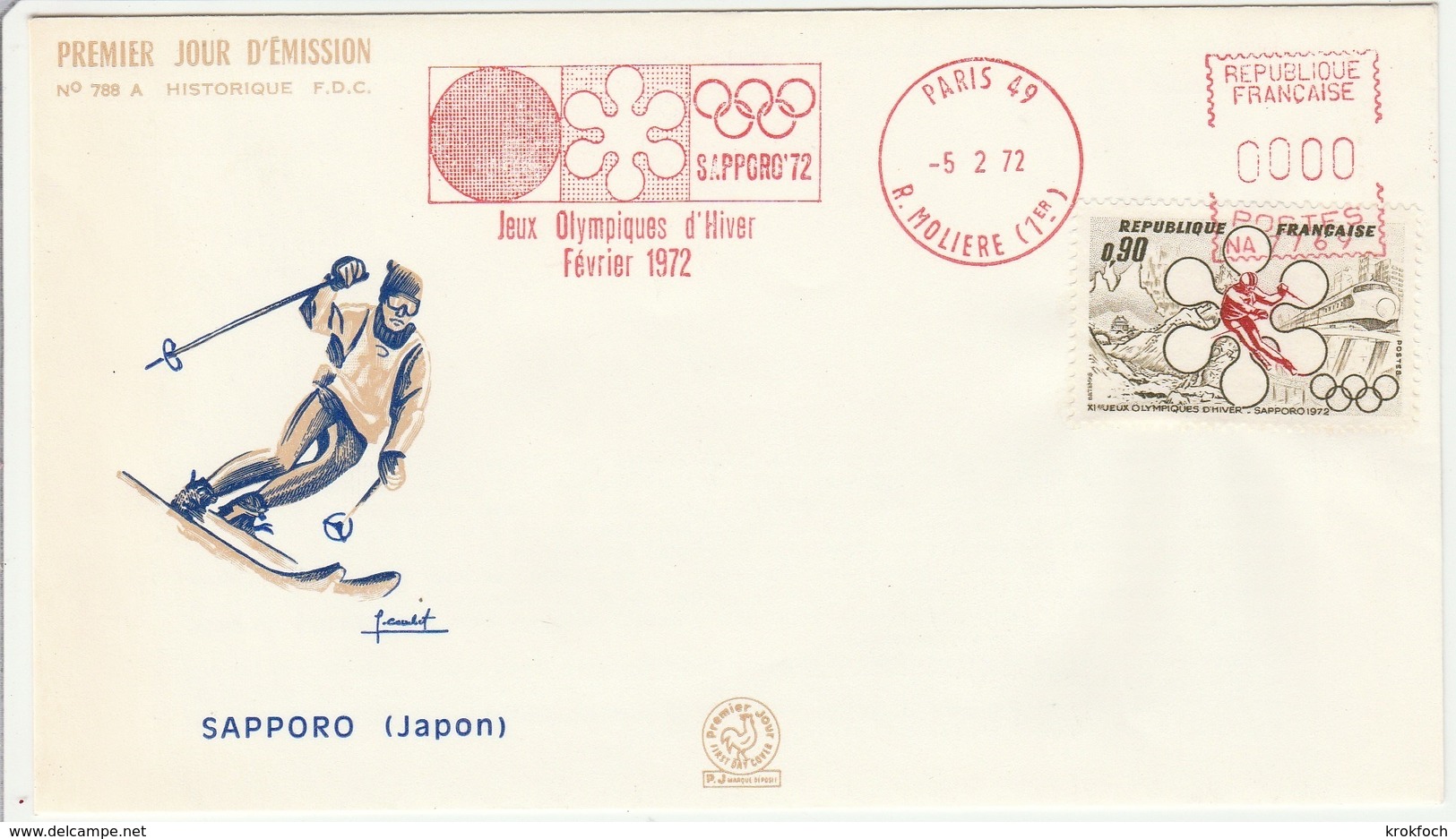 Paris 1972 - EMA Sapporo - JO Olympic - Winter 1972: Sapporo