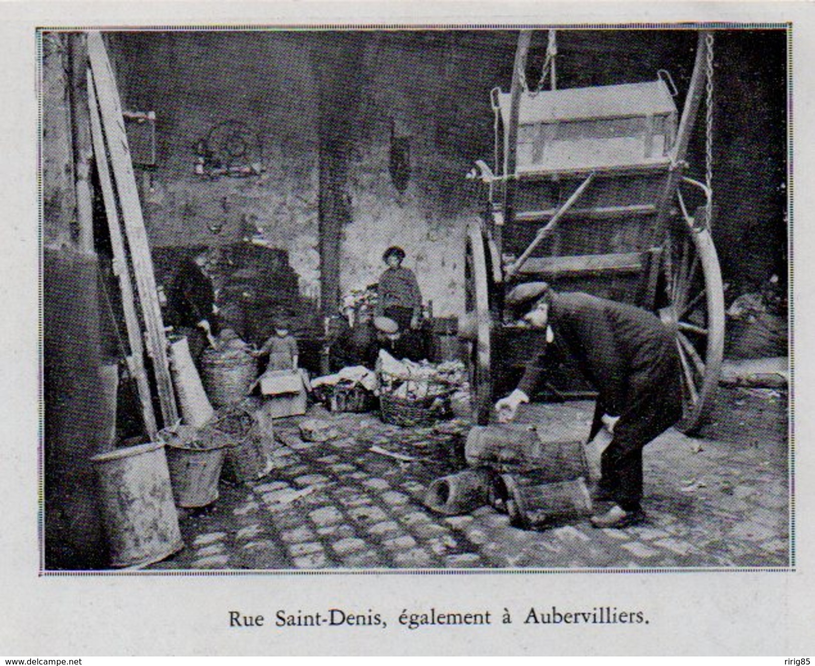 1935  --  93 SEINE SAINT DENIS  --   RUE SAINT DENIS   LA ZONE A AUBERVILLIERS    C.699 - Sammlungen