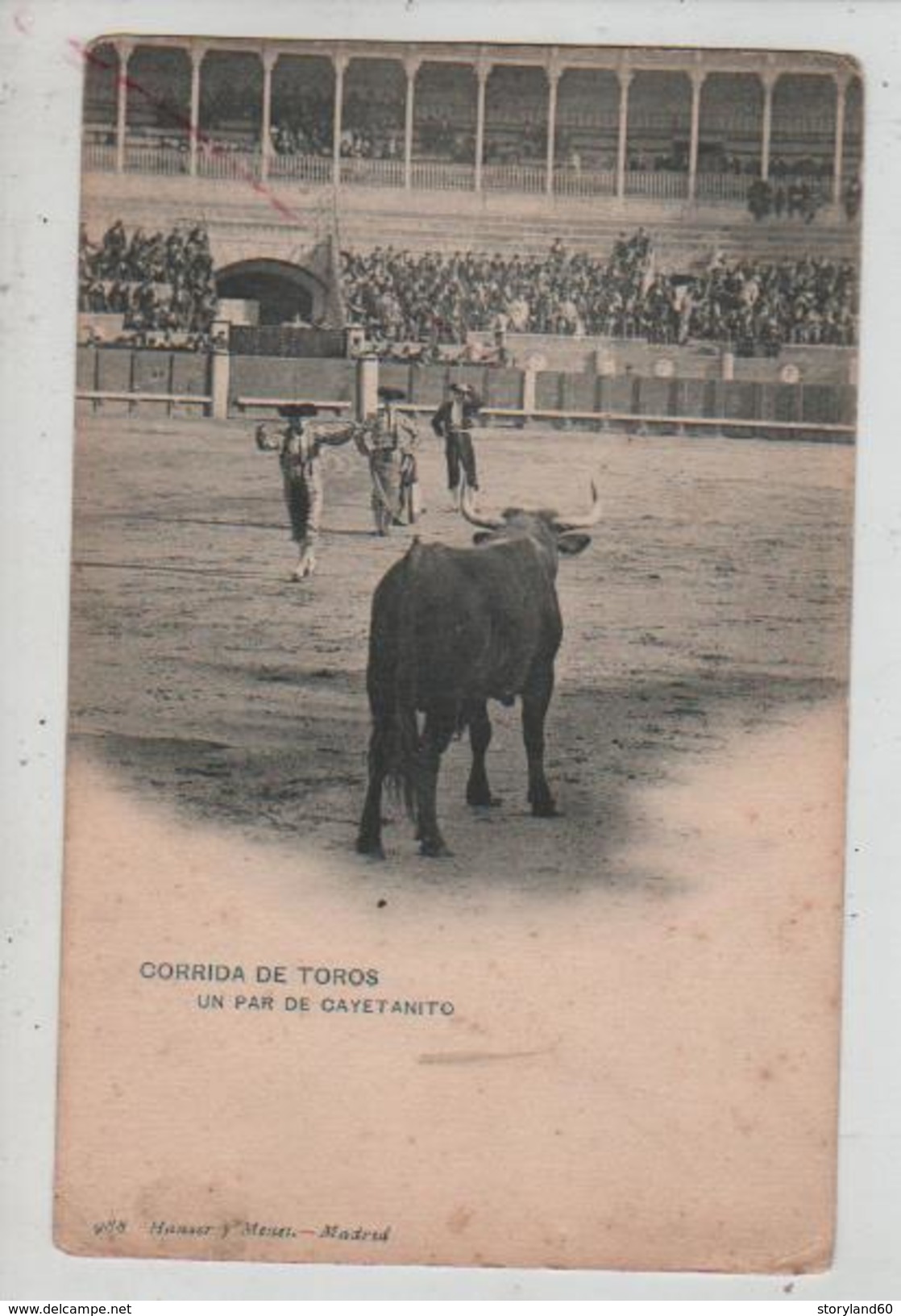 Cpa St002585 Corrida De Toros Un Par De Cayetanito - Autres & Non Classés