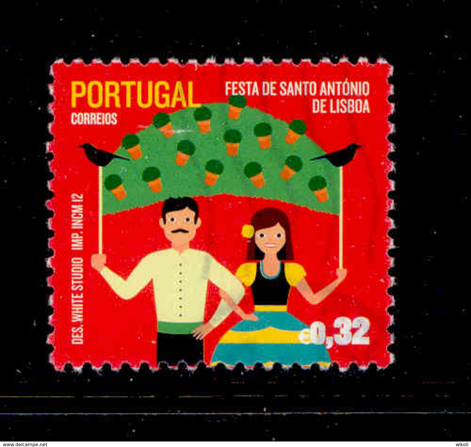 ! ! Portugal - 2012 Popular Parties - Af. 4223 - Used - Oblitérés